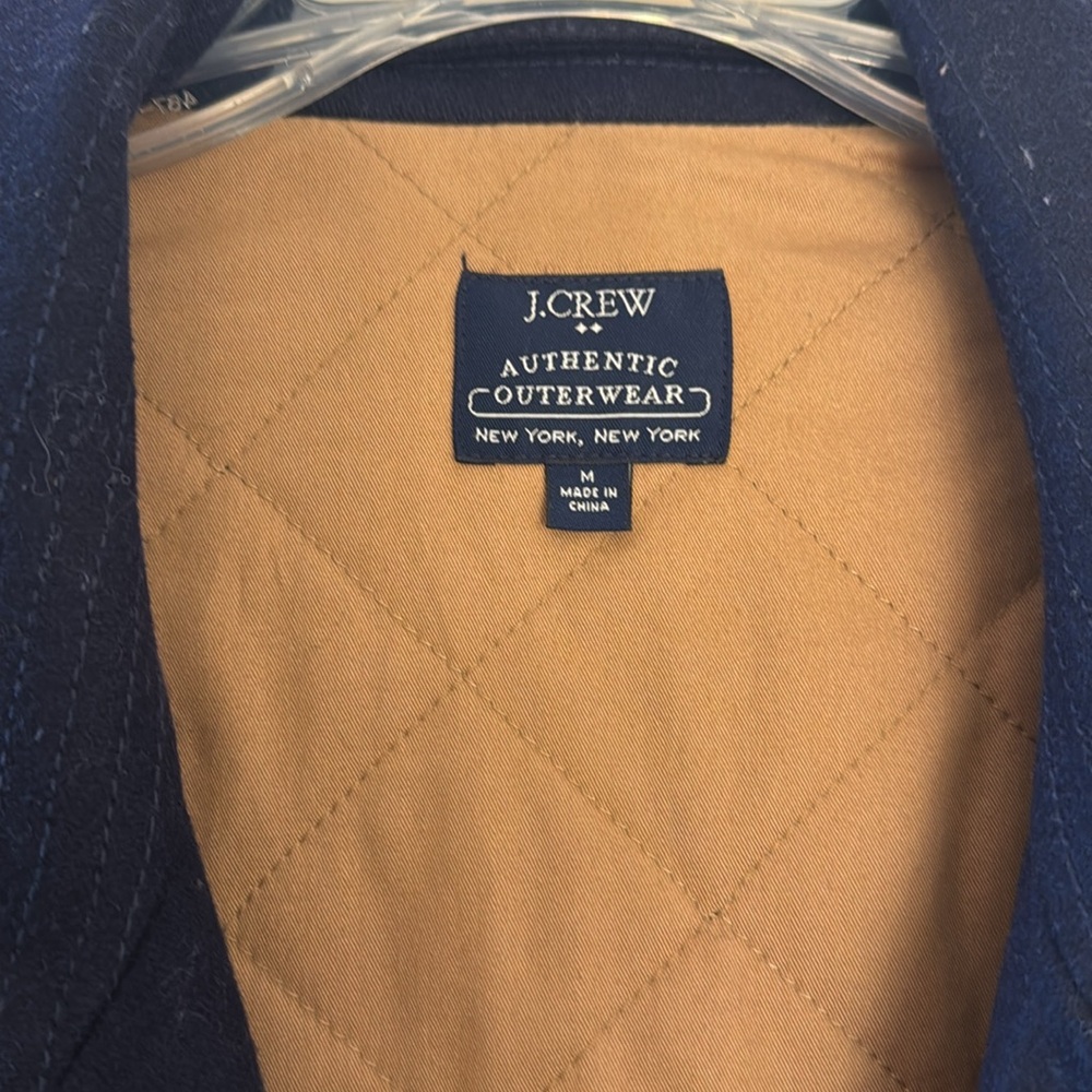 Blue J Crew Mens peacoat medium - Picture 2 of 8